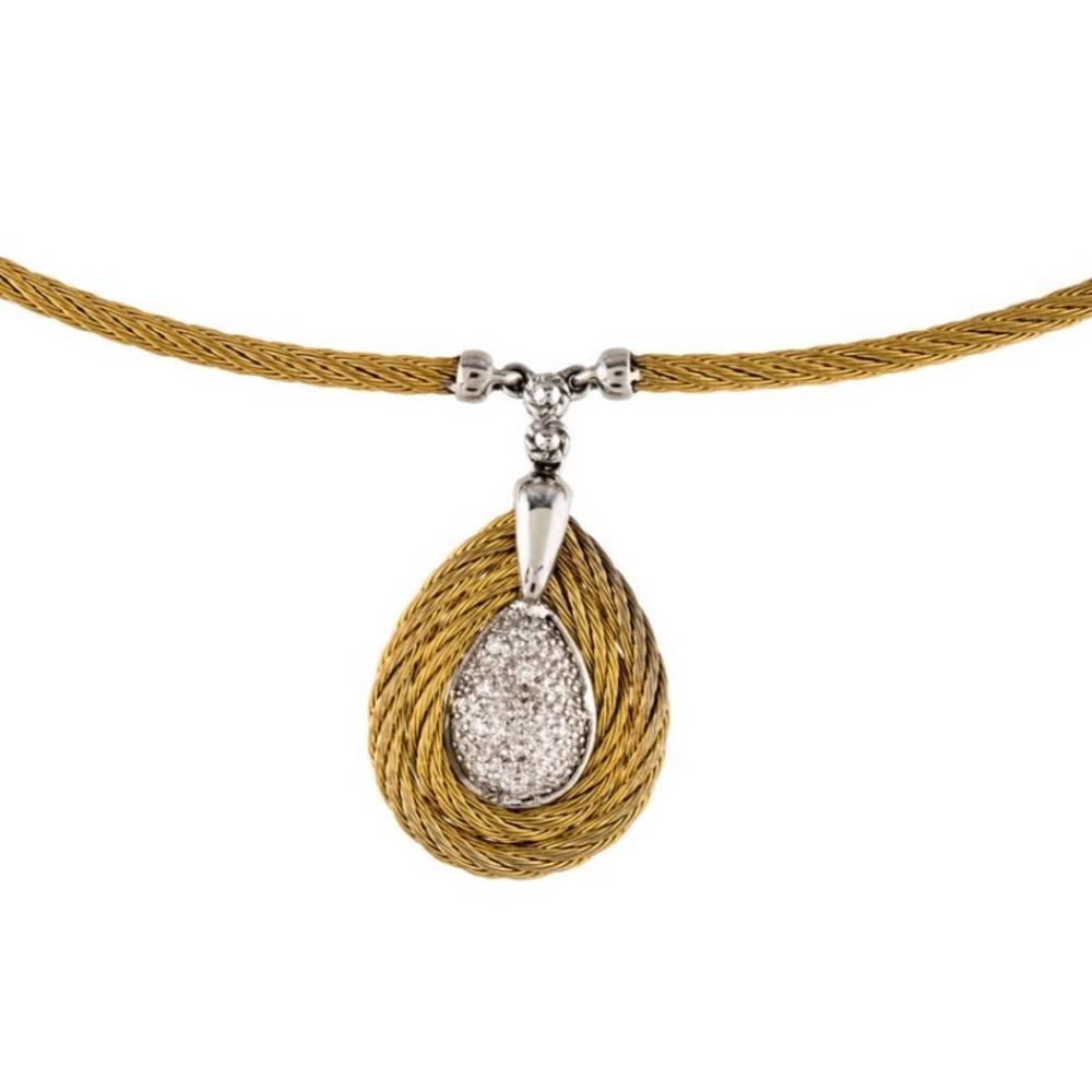 Charriol Diamond Pendant Necklace